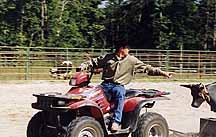 Michael Instructing from Four Wheeler